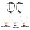 Veraly Collar De Pareja Con Colgante De Manos Magnéticas Aleación