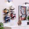 Mobilefox Sneaker Wall Mount Shoe Shelf Floating Wall Mount Shoe