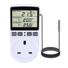 POFET Digital Display Thermostat 230V Thermostat Socket Countdown Switch Socket