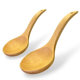 Maple Wood Kitchen Ladle Set – 2-Pack | 11-Inch & 9-Inch | Durable Wooden Spoons for Cooking & Serving