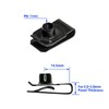 M6 Black U-Style Clip-On Nut, U-Type Carbon Steel Regular Extruded