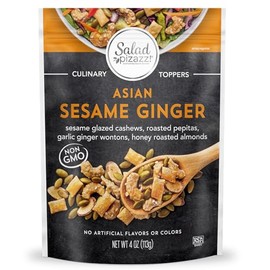 Asian Sesame Ginger Salad Topping, 4oz, Non GMO, No Artificial Flavors or Colors
