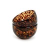 Two's Company Set of 2 Tortoise Print Tidbit Bowl, Glass,