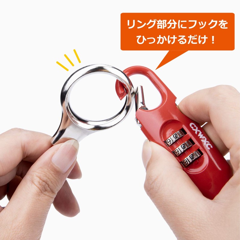 CXWXC Bicycle Wire Lock Lightweight Compact 3 Digit Dial Length