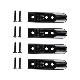 Gorise 4 Pcs Bass Guitar Bridge Individual Bass Guitar Bridge Single Individual String Saddles Tailpiece Single Black