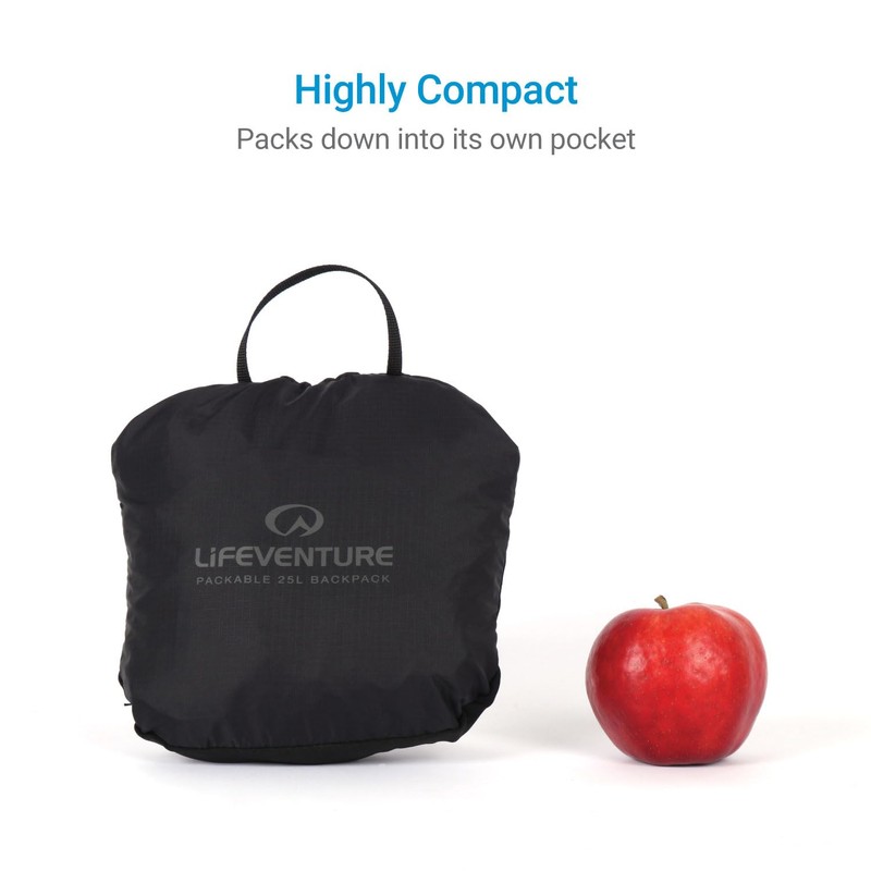 Lifeventure Ultra Lightweight, Compact, Foldable Backpack Made From Recycled Fabrics,