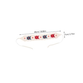 VICASKY Crochet Hair Bandana Scarf for Women Versatile Triangle Headwrap Stylish Countryside Design Accessory for Beach and Outdoor Activities