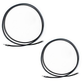 2 Pieces Waterproof Leather Necklace for Men, 3mm Men's Necklaces with Clasp, Leather Chain for Necklace, Replacement Necklace for Pendant Necklace, Cord for Pendant 45cm and 50cm