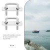 iplusmile Stainless Steel Square Bend u Bolts 4pcs Set for