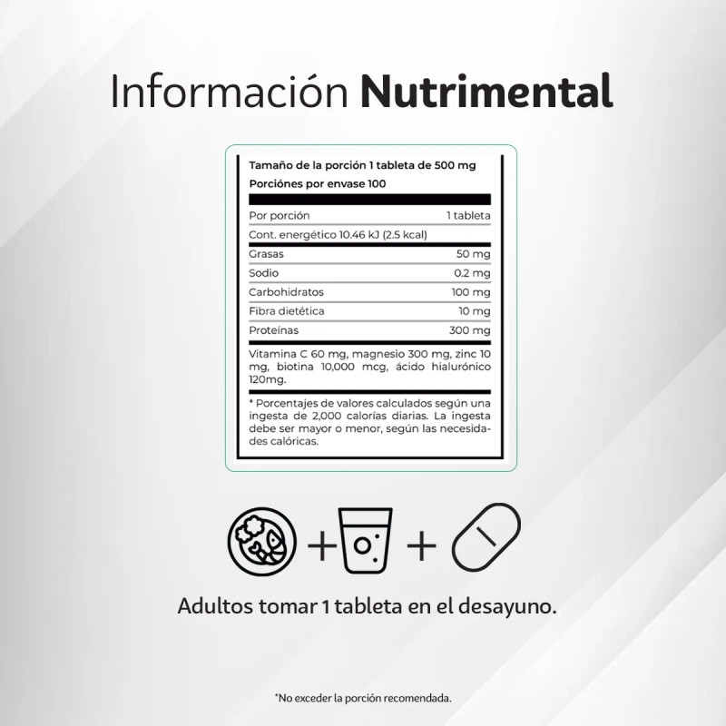 Biotina Lemon | Kit 3 | 100 Tabletas | Cabello