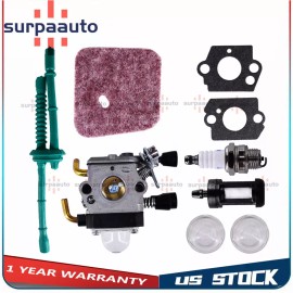 Auto-NEW Carburetor for STIHL FS38 FS45 FS46 FS55 KM55 KM55R Air Fuel filter Carb Gaskets