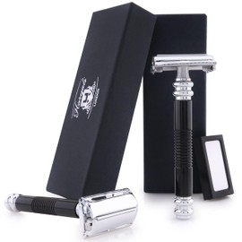 Klassischer Rasierhobel / Sicherheitsrasierer, Butterfly, zweischneidige Klinge