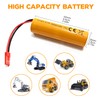 Fytoo 5PCS 3.7V 3000mAh Li-ion Battery with JST Plug with
