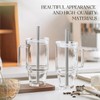 KEMORELA 24oz Clear Glass Tumbler with Handle, Lid & 13mm