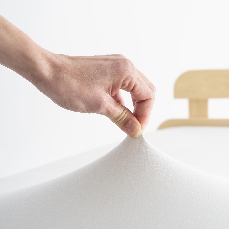 GD HOME Organic Cotton Jersey Fitted Sheet 200 x 200