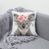 The Beach Stop Decorative Floral Koala Bear Colourful Scatter Cushion