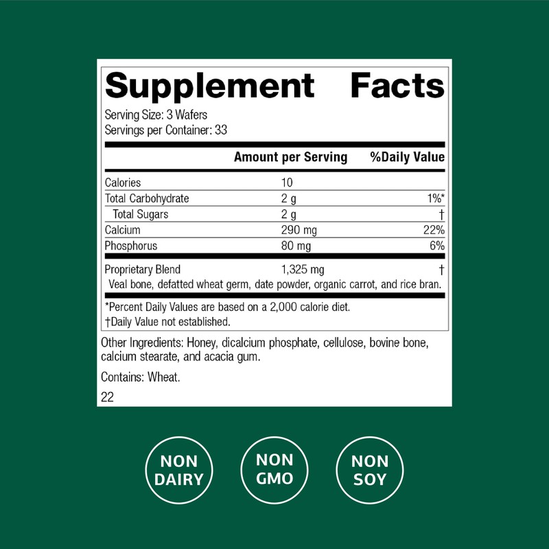 Standard Process Calcifood - Calcium Supplement for Bone Strength &