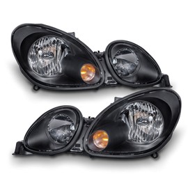 AKKON - For Black Bezel 98-05 Lexus GS Series S160 Aristo Headlights Lamps Direct Replacement Left + Right