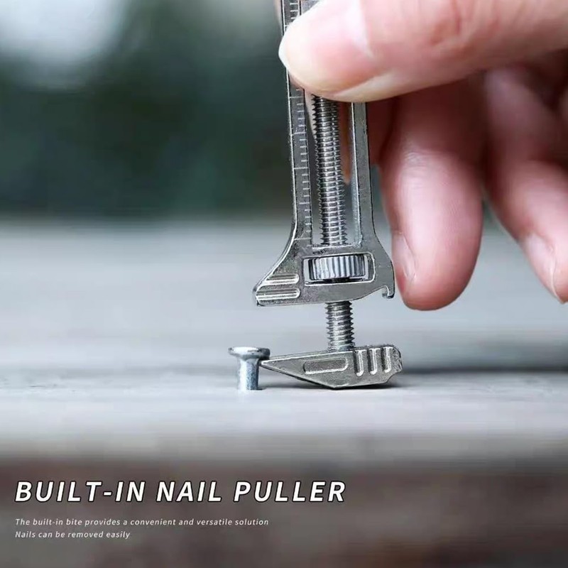 Compact Titanium Multi-tool, Pocket Multitool Mini Wrench, Bottle Opener Keychain,