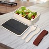 Fabulous Lunch Box with Cutlery Black - Mont Saint Michel