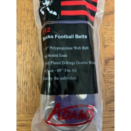 Adams 512 1-1/5” Football Belt Purple