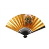 西田 (Nishida) Hand Fan Black 6 Dimension Fan 風神 Beard