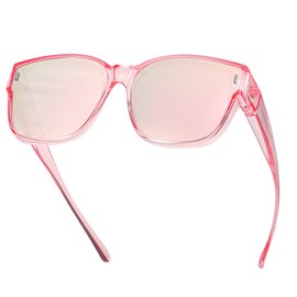 Oversized Fit Over Sunglasses for Women, Trendy Wear Over Glasses, Polarized UV400 Protection Sunglasses for Driving M3091