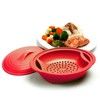 Norpro, Red Silicone Steamer with Insert, 32 oz
