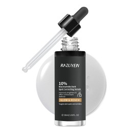 RAZUYEN 10% Niacinamide Serum, Brightening Serum With Arbutin and Panthenol for Even Skin Tone, Soothing and Hydrating Serum for all Skin Types, 30ml