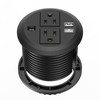 Desktop Power Grommet 3 inch, Desk Power Outlet Socket Recessed