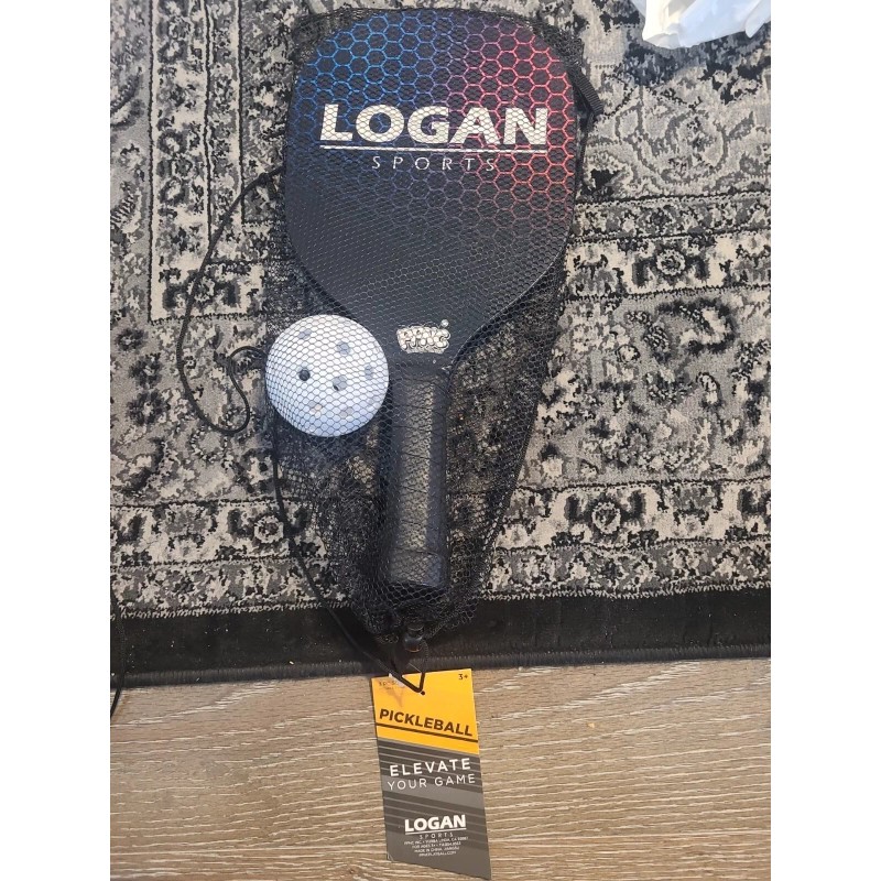 Logan Sports PickleBall 3 Pc Paddle Set 2 Paddles+1 Ball