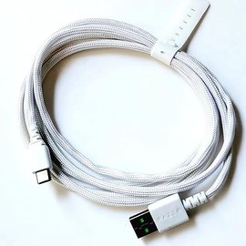 LZYDD USB Type A to USB Type C Charging Cable for Razer Viper V2 Pro/DeathAdder V3 Pro/Basilisk V3 Pro/HyperPolling Wireless Dongle/Viper V3 HyperSpeed (White)