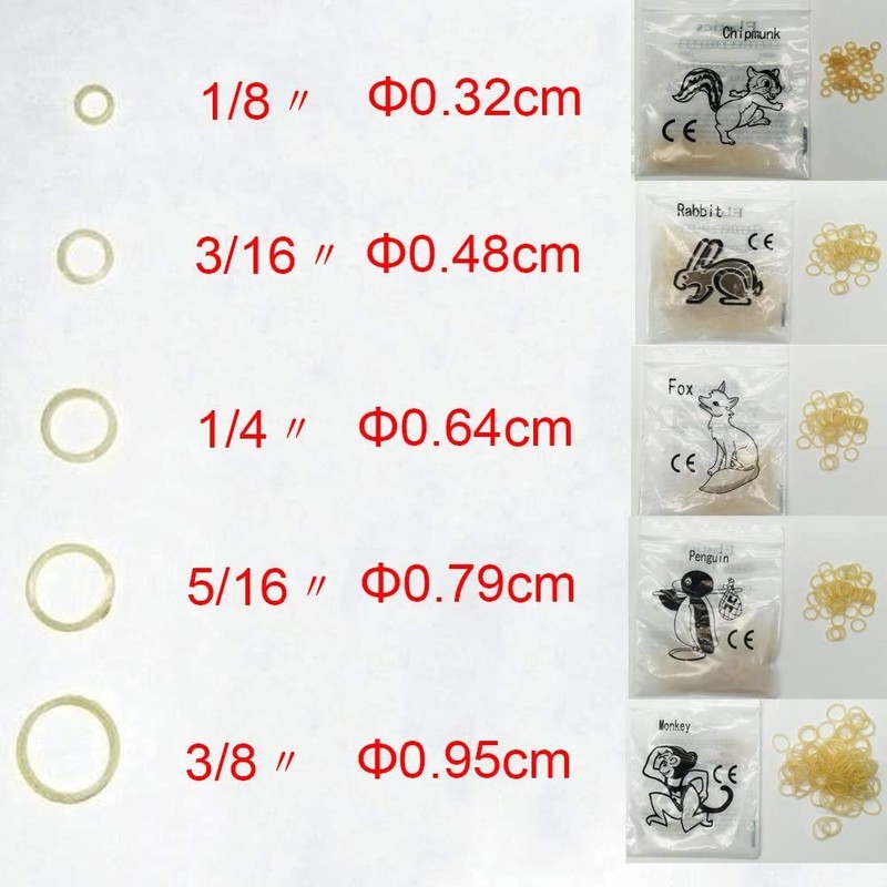 1Bag 100Pcs 3.5Oz Dental Orthodontic Elastics Braces Rubber Bands Power