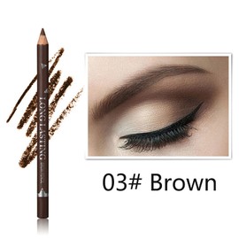 Brown Eyebrow Pencils Set, 12PCS Waterproof Eye Liner Pencils，Long-lasting Brown Eyeliner Pencils Set, Easy to Color Eye Brow Pencils for Women Eye Makeup Pencil