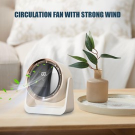 Small Bedroom Fan - Silent Desk Fan for Tables,Powerful Personal Air Quality Enhancer, Wall Mounted Bedroom Ventilador, Night Lights for Kids