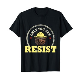 Vintage Smokey The Resist Bear Only You Can Resist T-Shirt