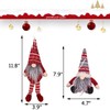 Acronde - Colgante de gnomo de Navidad (4 unidades), diseño