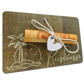 Geldgeschenk für die Reisekasse I personalisierbar, für die Reiseliebhaber I Originelles kleines Geldgeschenk I Flitterwochen Hochzeitsgeschenke I Geldgeschenke I Geldverpackung I Urlaubskasse Urlaub