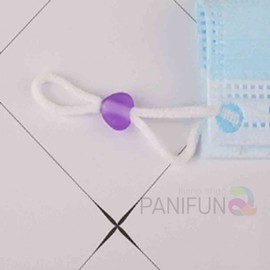 Funny mask strap stopper mask strap shortening mask adjustment Making mask lines 0-Heart-Lilac 10p 8ea
