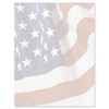 American Flag Patriotic Letter Papers - Set of 25, American