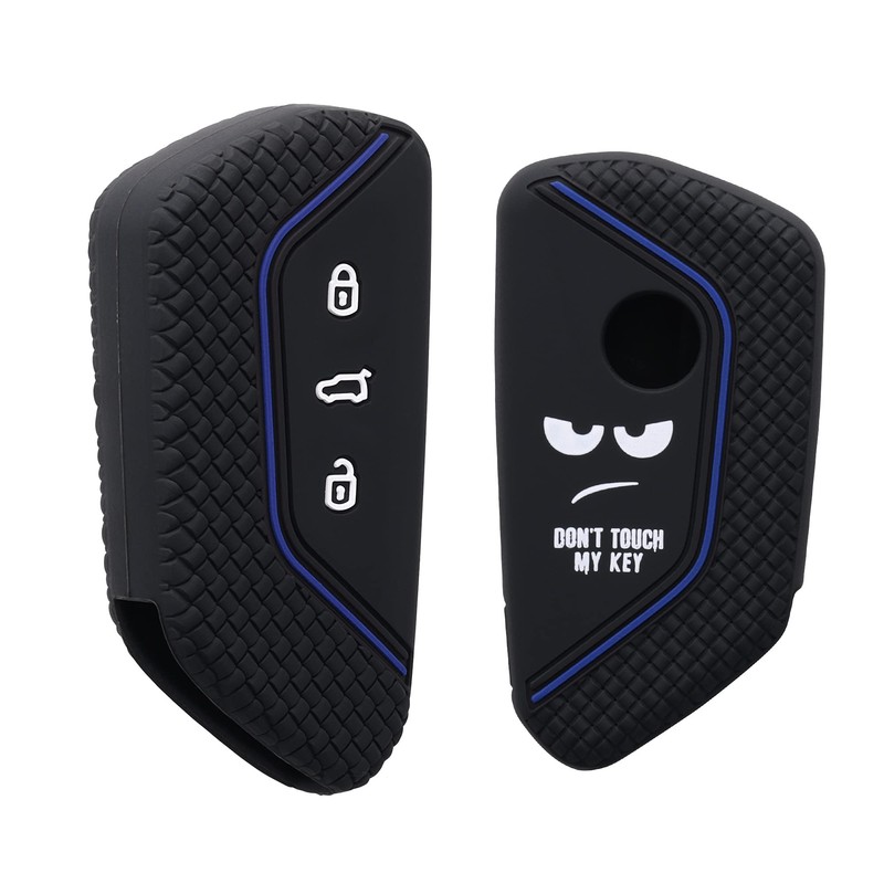 kwmobile Car Key Case Compatible with VW Golf 8 3-Button