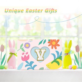 COSHAYSOO Blue Initial Belt Bag Waist Fanny Pack Small Crossbody Bum Hip Pouch Cross Body Chest Purse with Monogram Letter Patch for Women Teen Girl Running Going Out Hands Free Travel (V)