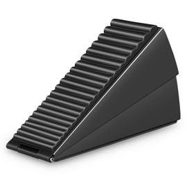 iplusmile Heavy Duty Door Stoppers - Large Tall Door Stop Wedge Door Stoppers for Bottom of Door - Tall up to 3 inch Zinc Alloy Silicone Doorstop for Any Heavy Door Smooth Floor