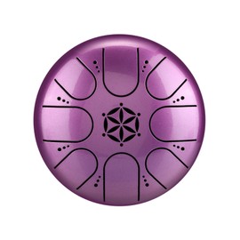 5 Inch Steel Tongue Drum 8 Notes Handpan Drum with Drum Mallet Finger Picks Percussion for Meditation Yoga