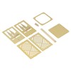 Metal Pen Holder Multifunctional Easy Assembly Glossy Golden Surface Plating
