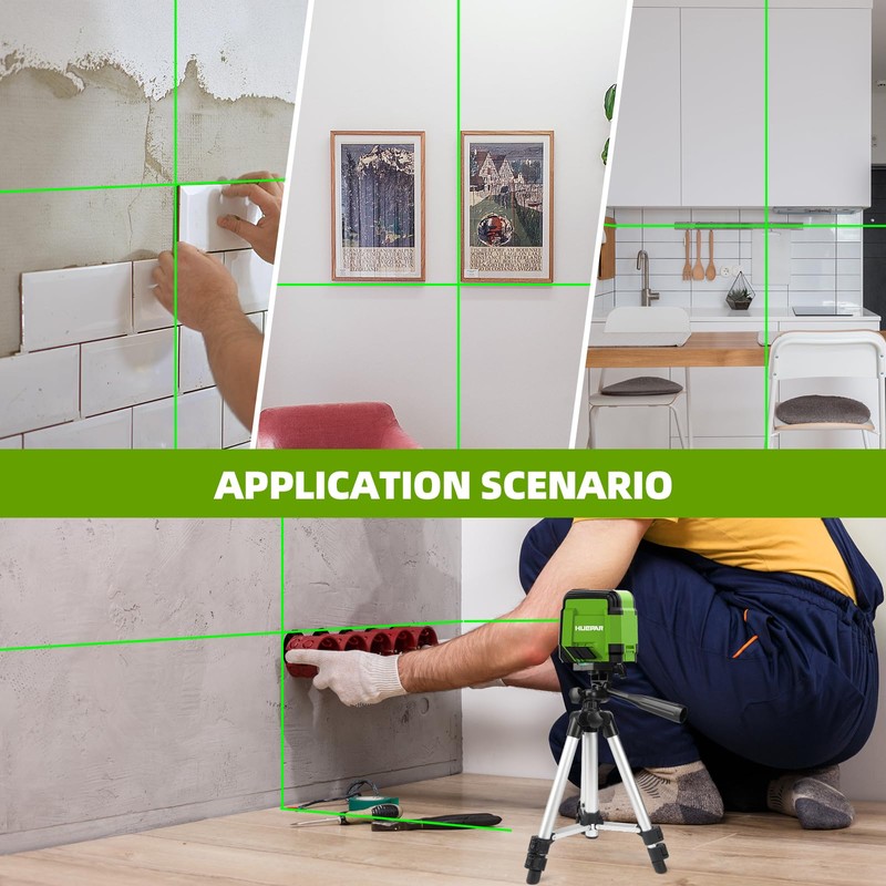 Laser Level with Tripod, HUEPAR 98Ft Self Leveling Laser Level