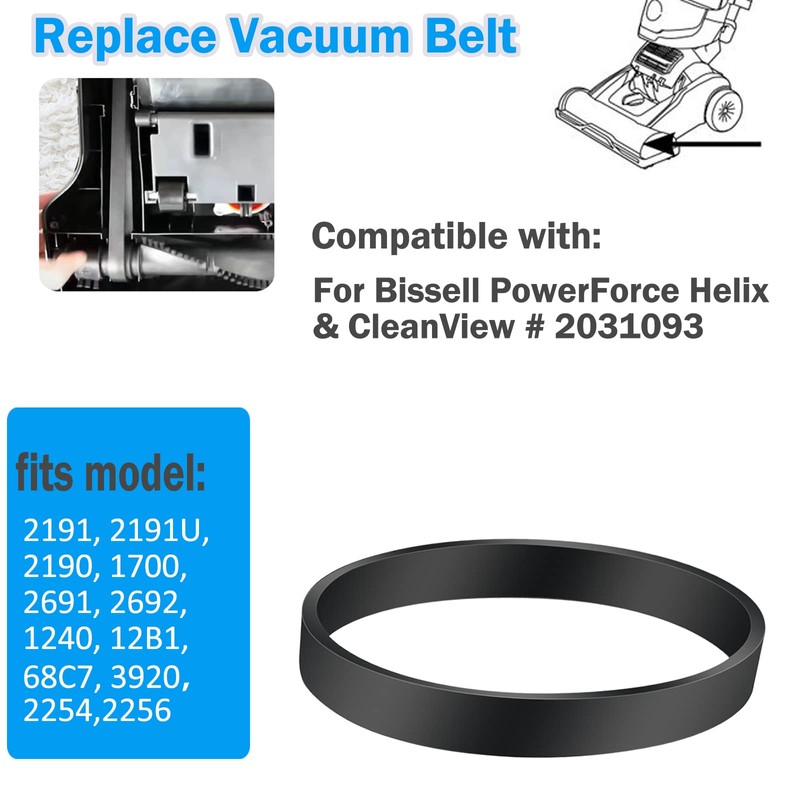 Replacement Belts Compatible with Bissell PowerForce & PowerForce Helix Vacuum