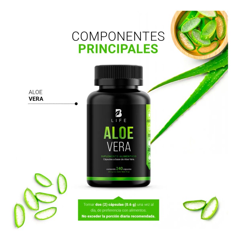 B‑Life Extracto Puro de Aloe Vera | 240 Cápsulas |