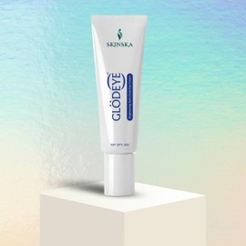 SKINSKA NATURALS - Glodeye Brightening Dark Circle Eye Cream with Caffeine, Collagen & Hylauronic Acid | Reduces Dark Circles, Puffiness, Wrinkles| For Men & Women, 20gm