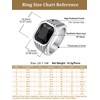 Bestyle Chunky Men Thumb Ring Big Men Black Onxy Gemstone